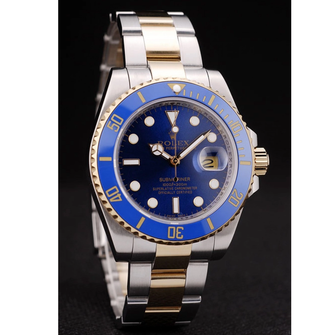 Aaa replica watch Blue Rolex Blue Submariner Dial 98230 Bezel 0714